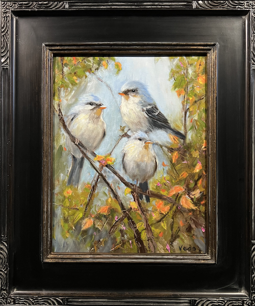 MacGillivray's Warblers 14x11 $575 at Hunter Wolff Gallery